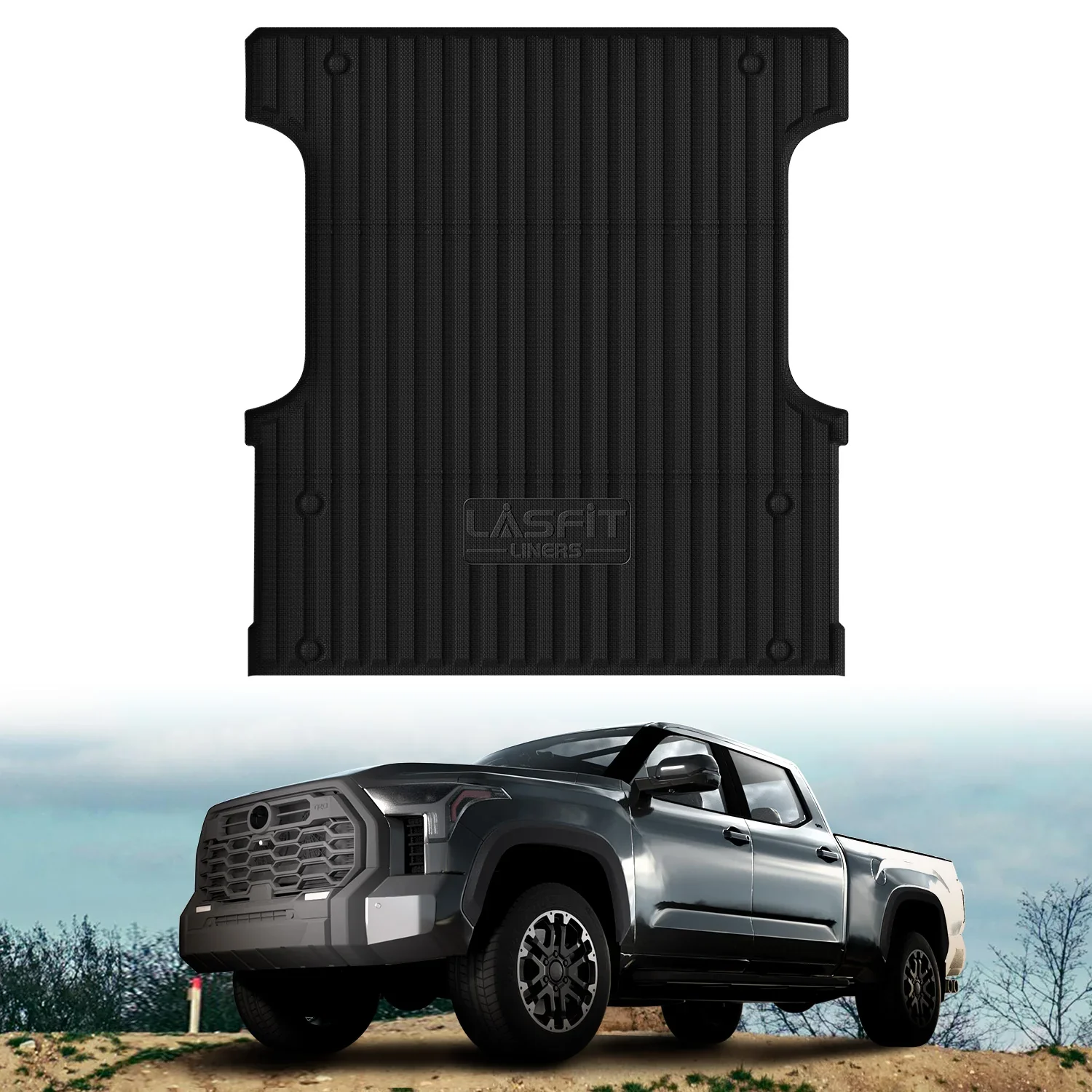 LASFIT Custom-Fit TPE Truck Bed Mat Waterproof Non-Slip | TruckBedShop