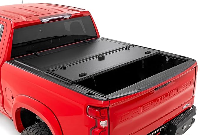 Rough Country Hard Tri-Fold Tonneau Cover View 2 | TruckBedShop